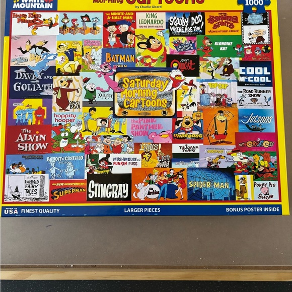 White Mountain Colorful Cartoon Jigsaw Puzzle 1000 Piece - Picture 1 of 5